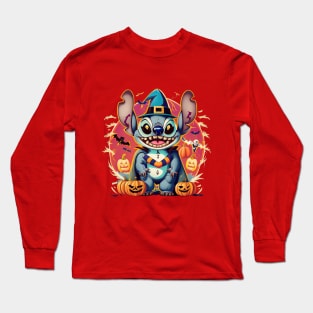 Halloween Stitch Long Sleeve T-Shirt